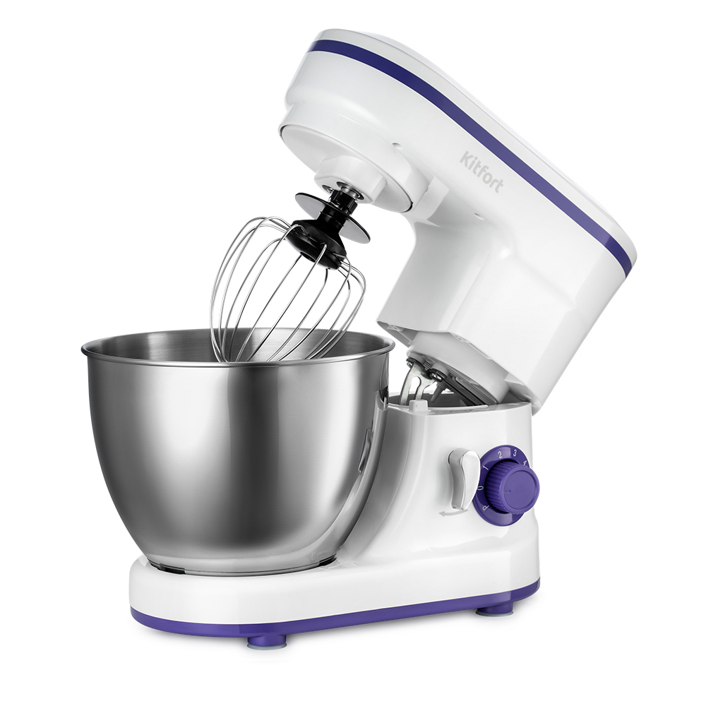 Изображение товара Планетарный миксер Kitfort КТ-3045-1 1200 Вт фиолетовый с металлической чашей