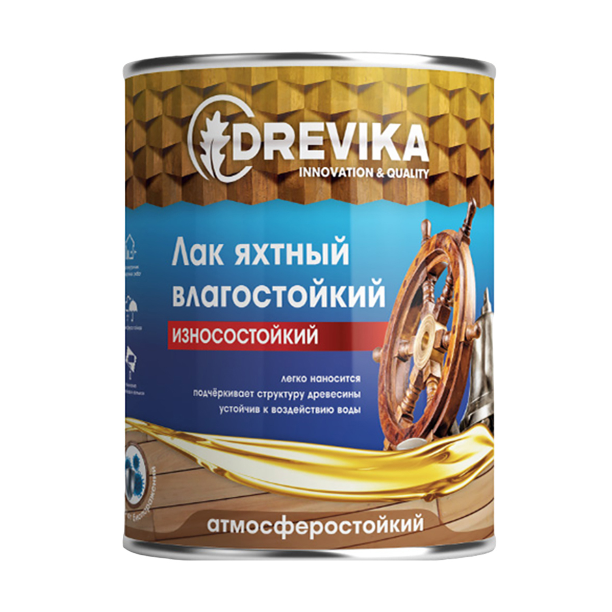 Изображение товара Лак яхтный Drevika матовый 0.8 кг