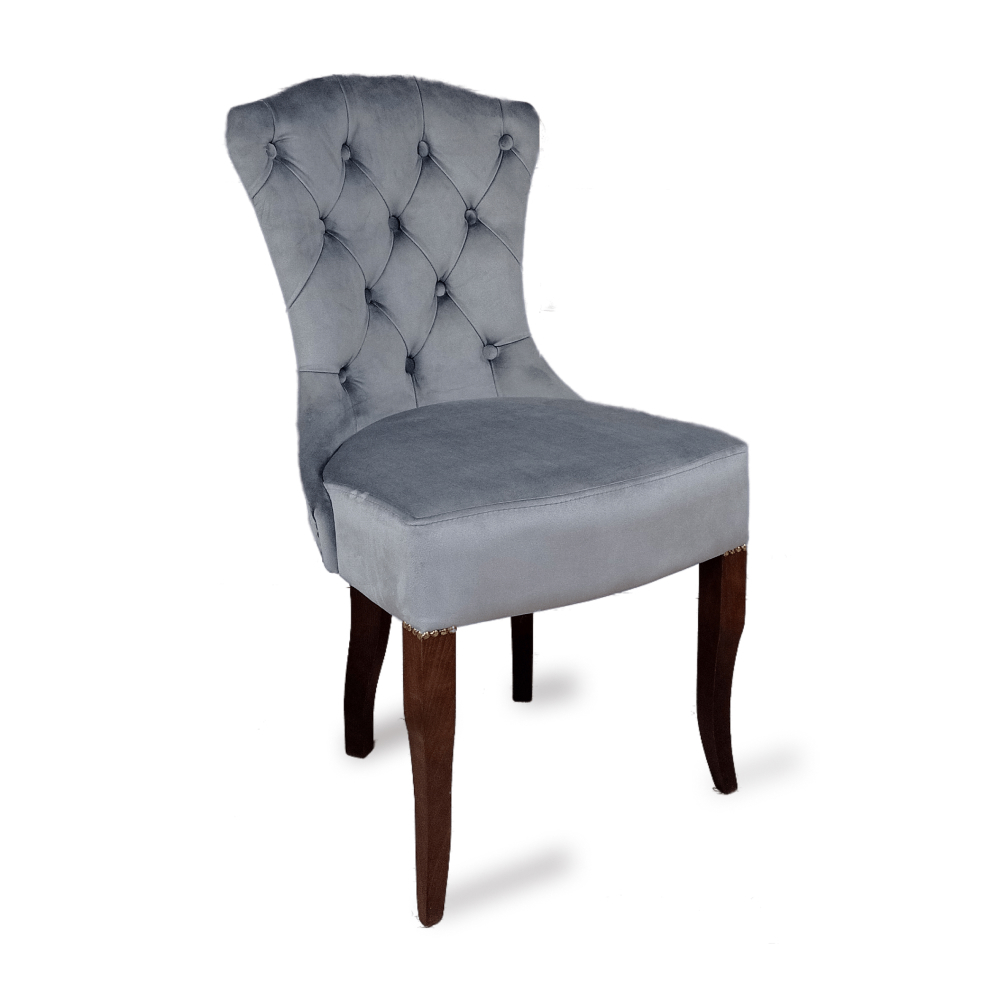 Изображение товара Кухонный стул МФ Пирамида 26 Сицилия 98x50x50 см велюр серый венге