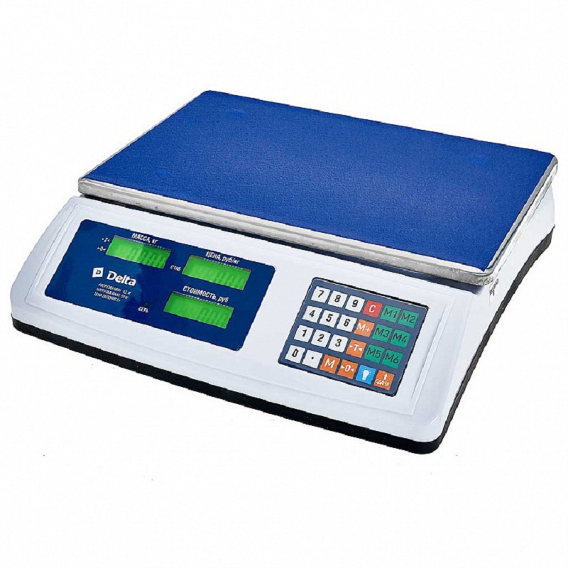 Изображение товара Электронные весы Delta 0R-00002970 до 50 кг с дисплеем и функциями