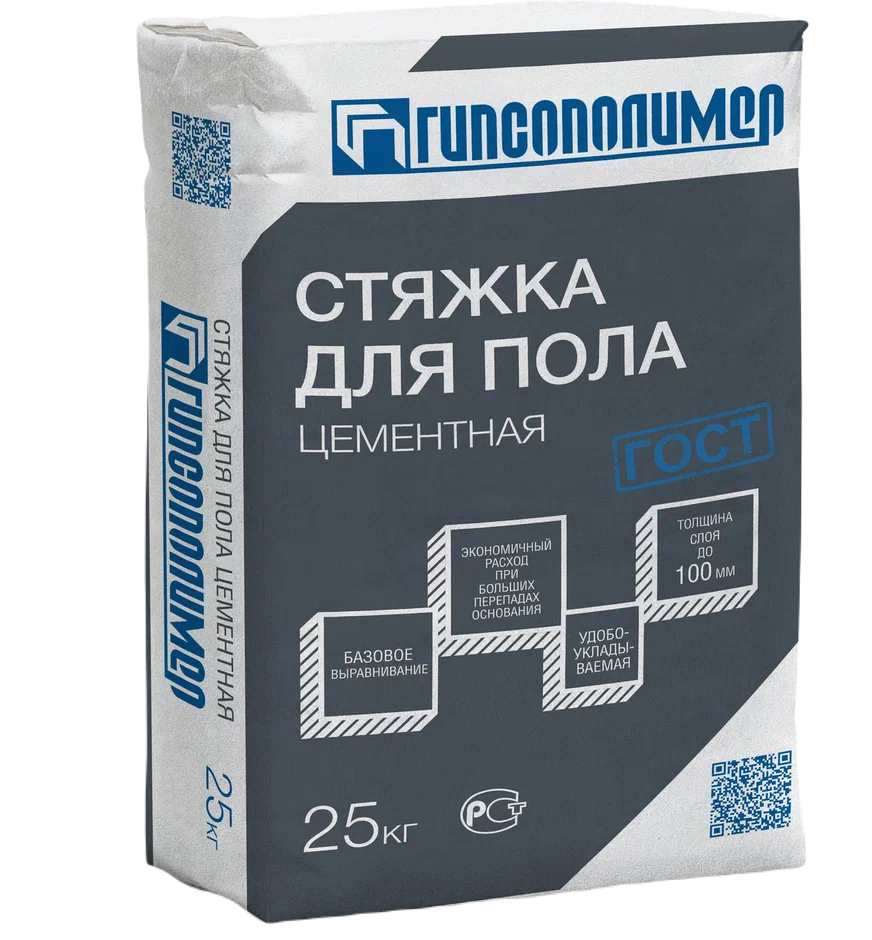 Изображение товара Стяжка для пола Гипсополимер 25 кг