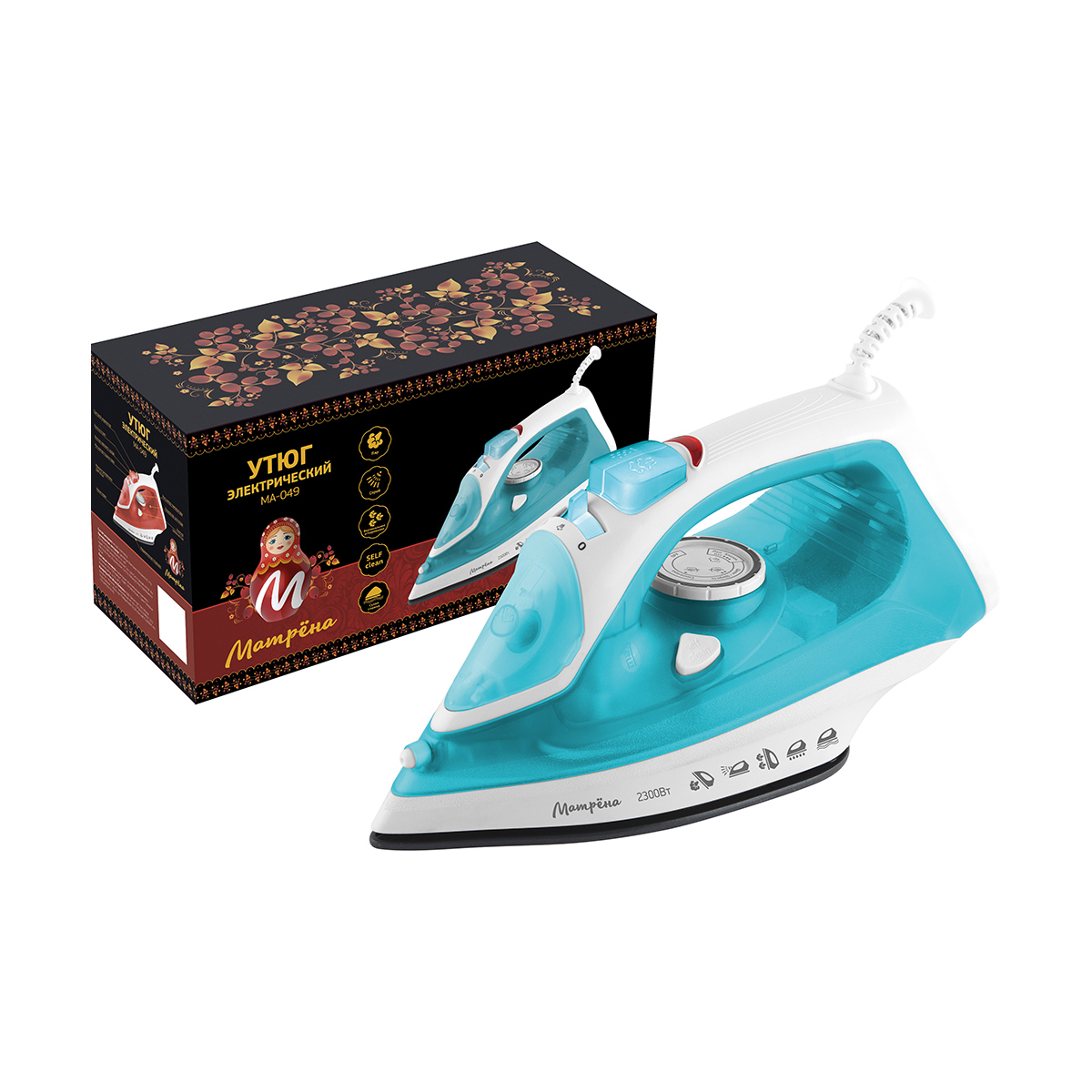 Изображение товара Утюг Матрёна 007196 цвет разноцветный