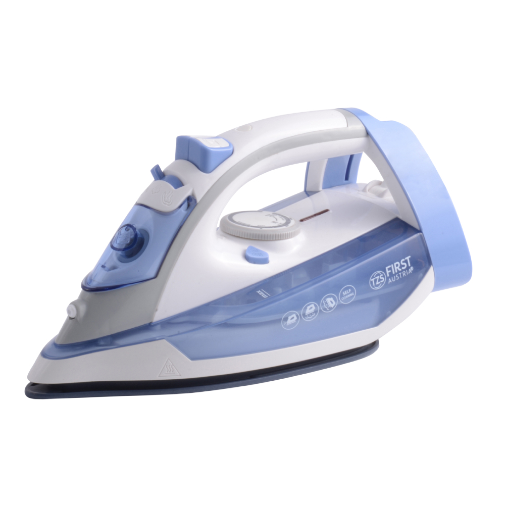 Изображение товара Утюг FIRST FA-5618-8 с синим корпусом мощностью 2400 Вт вертикальным отпариванием