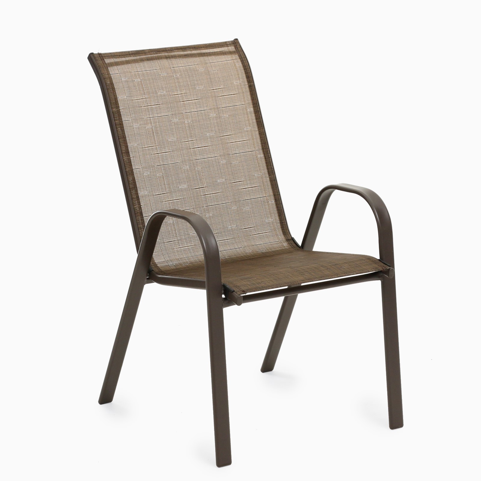 Изображение товара Стул садовый металлический коричневый 9470060 до 90 кг 72.5х55.5х92.5 см