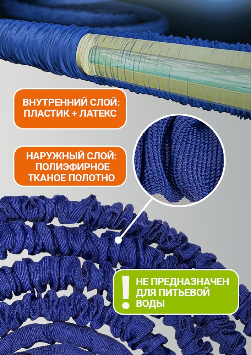 Изображение товара Шланг для полива Гидроагрегат 0р-00015477 длиной 7.5 м