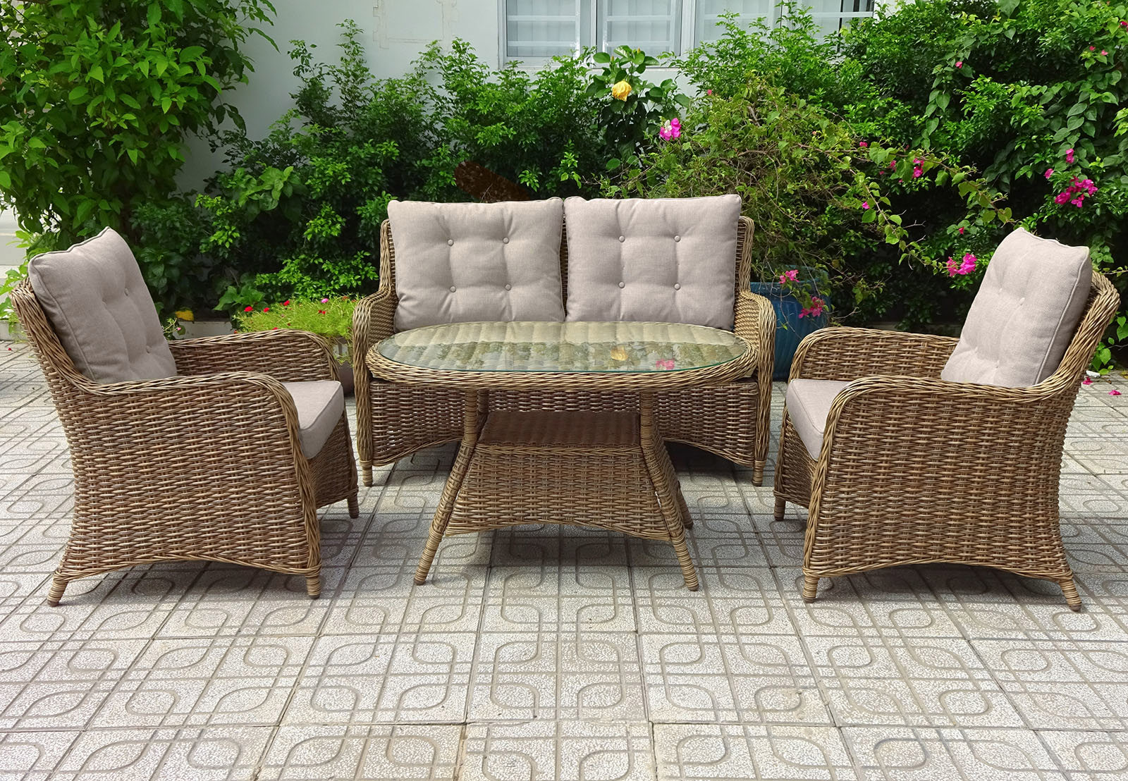 Изображение товара Садовая мебель Azzura Real Natur из искусственного ротанга