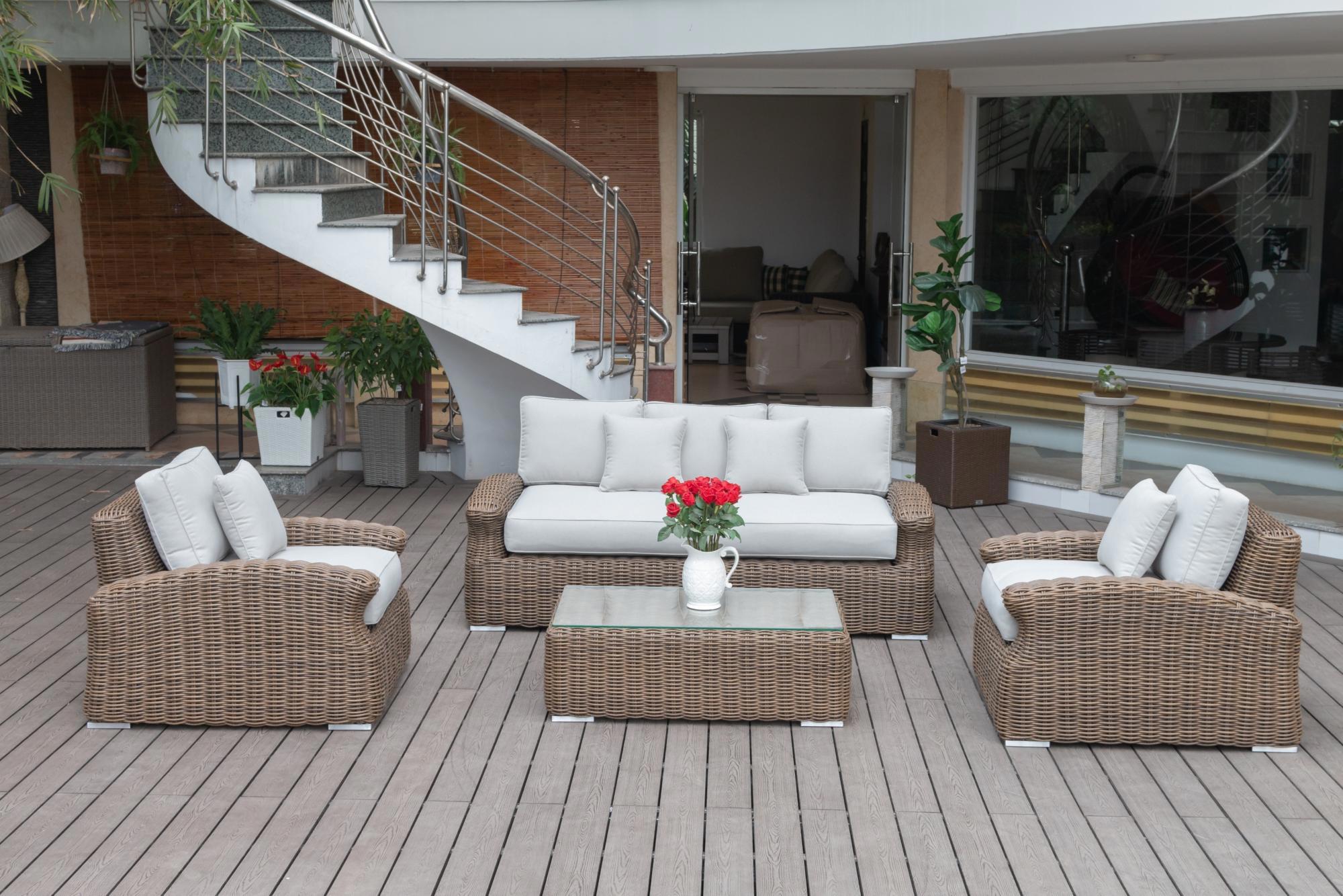 Изображение товара Садовая мебель для отдыха Azzura Bern из искусственного ротанга