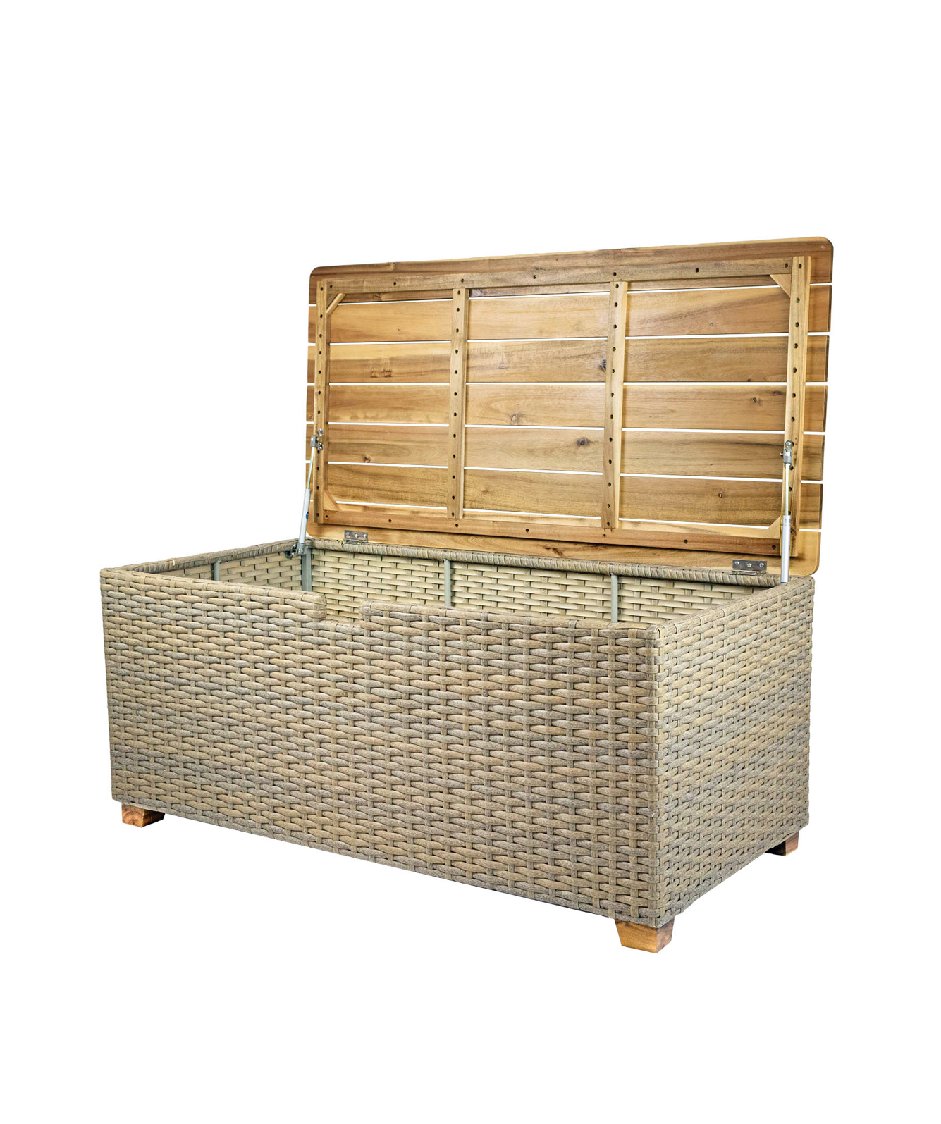 Изображение товара Сундук для хранения Azzura Dalat с деревянной крышкой 100 л