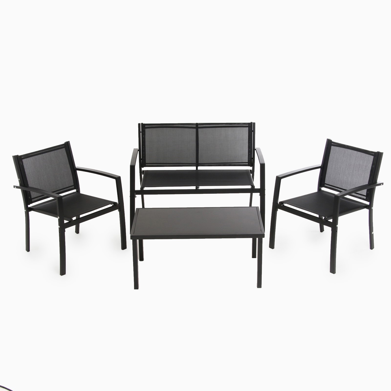 Изображение товара Набор садовой мебели Клик мебель 9776809 пластиковый коричневый стол диван кресла