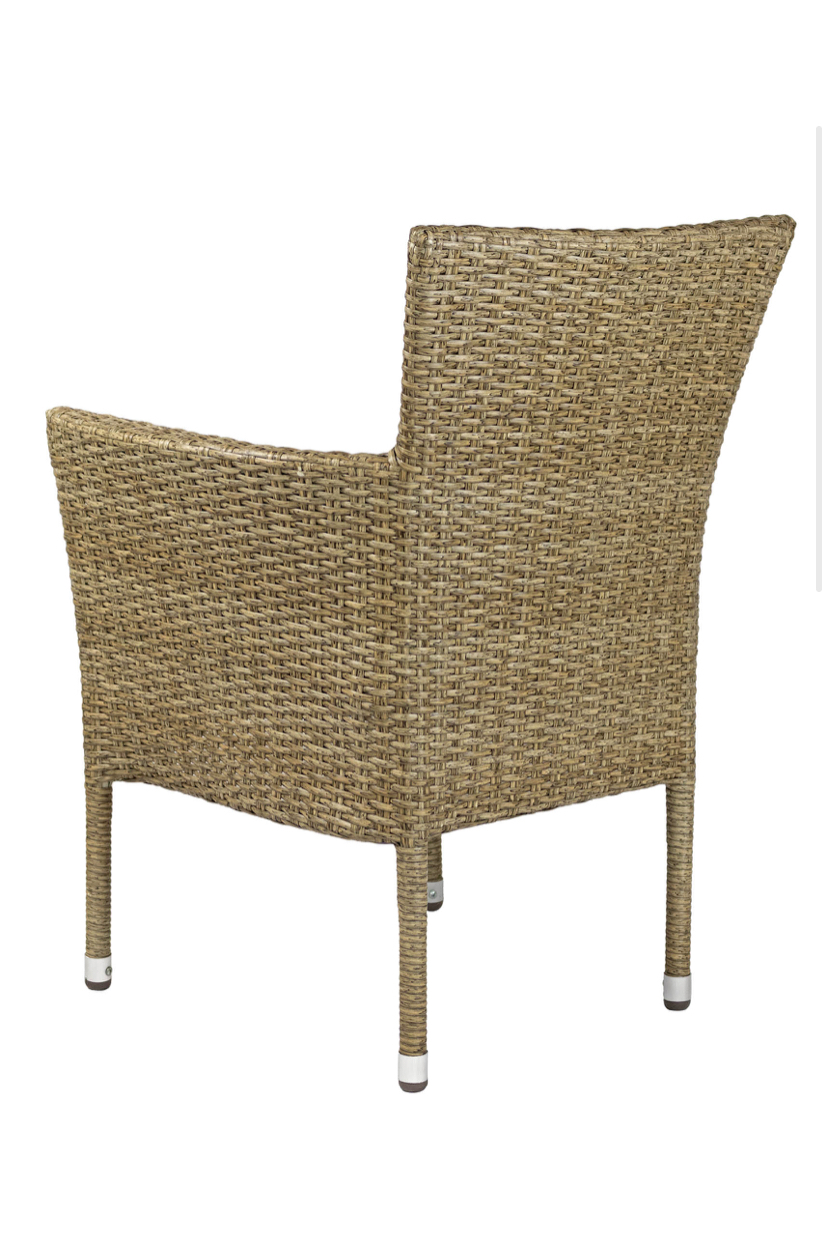 Изображение товара Кресло садовое Azzura Diana из искусственного ротанга с подушкой бежевое