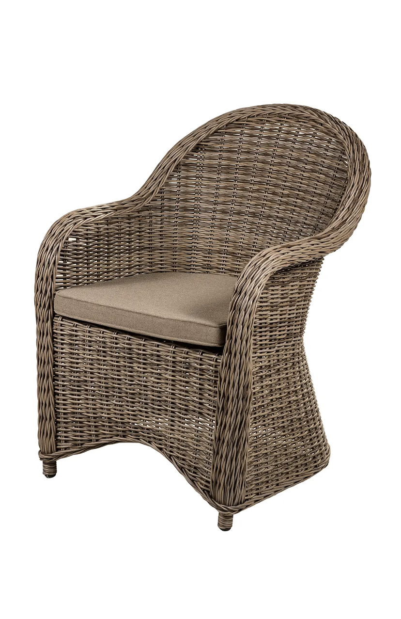 Изображение товара Кресло садовое Brafab Paulina 5631-2-23 из искусственного ротанга с подушкой