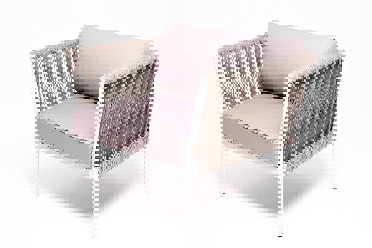 Изображение товара Кресло садовое Касабланка 4SIS алюминий полиэстер бежевый 700x980x750 мм