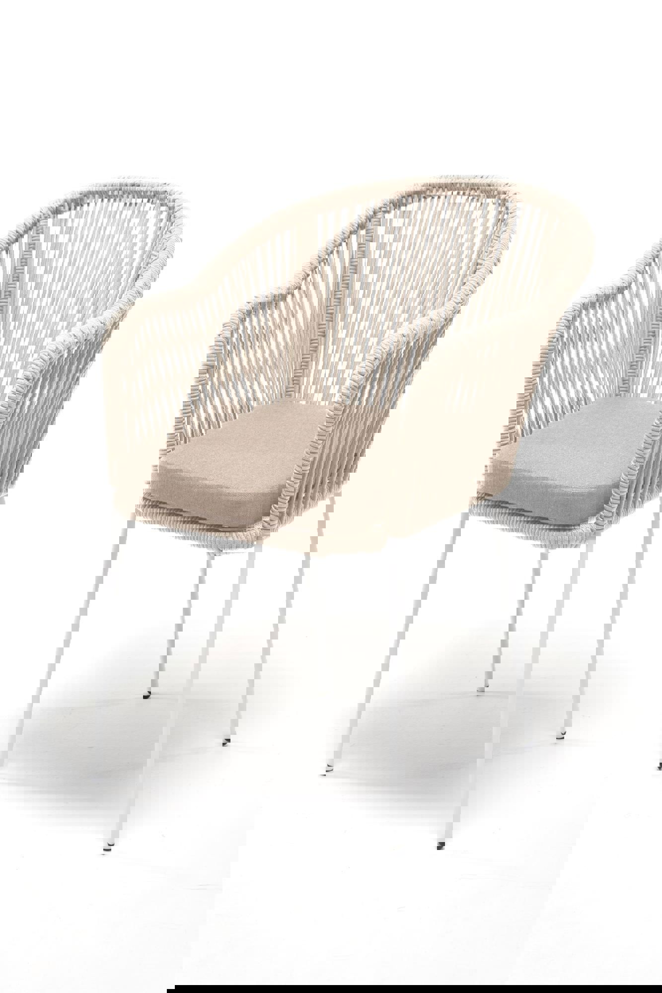 Изображение товара Садовый стул 4SIS Лион LIO-CH-St001 бежевый с подушкой