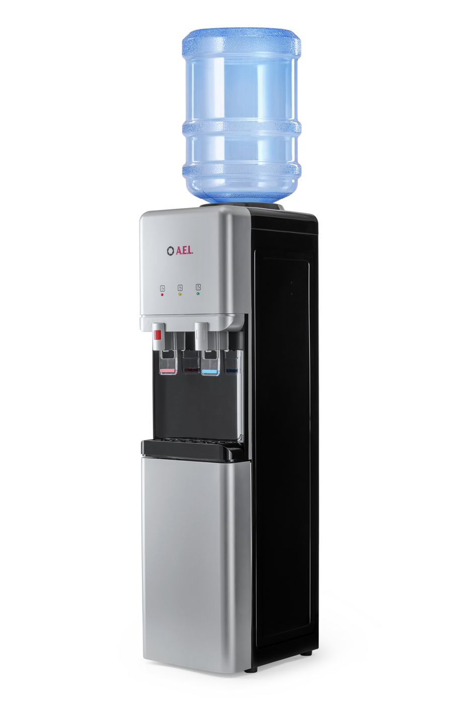 Изображение товара Напольный кулер для воды LC-AEL-65c silver с компрессорным охлаждением и шкафчиком