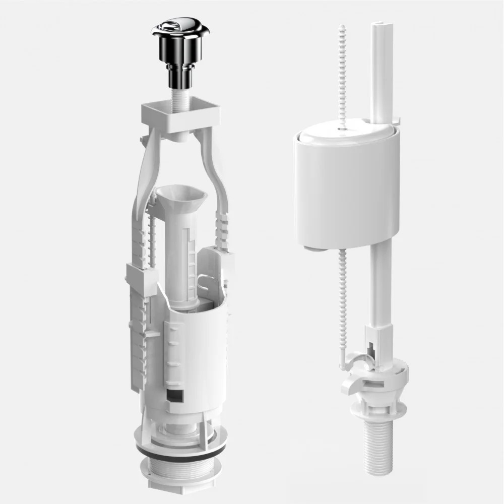 Изображение товара Комплект арматуры для бачка унитаза Berges Eko 21 надежное сливное устройство с регулировками