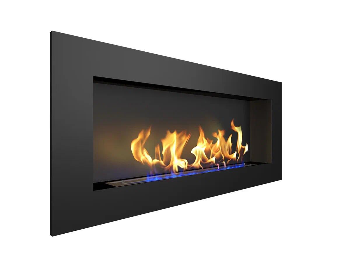 Изображение товара Встраиваемый биокамин ZeFire Elliot 1500 черный с открытым огнем