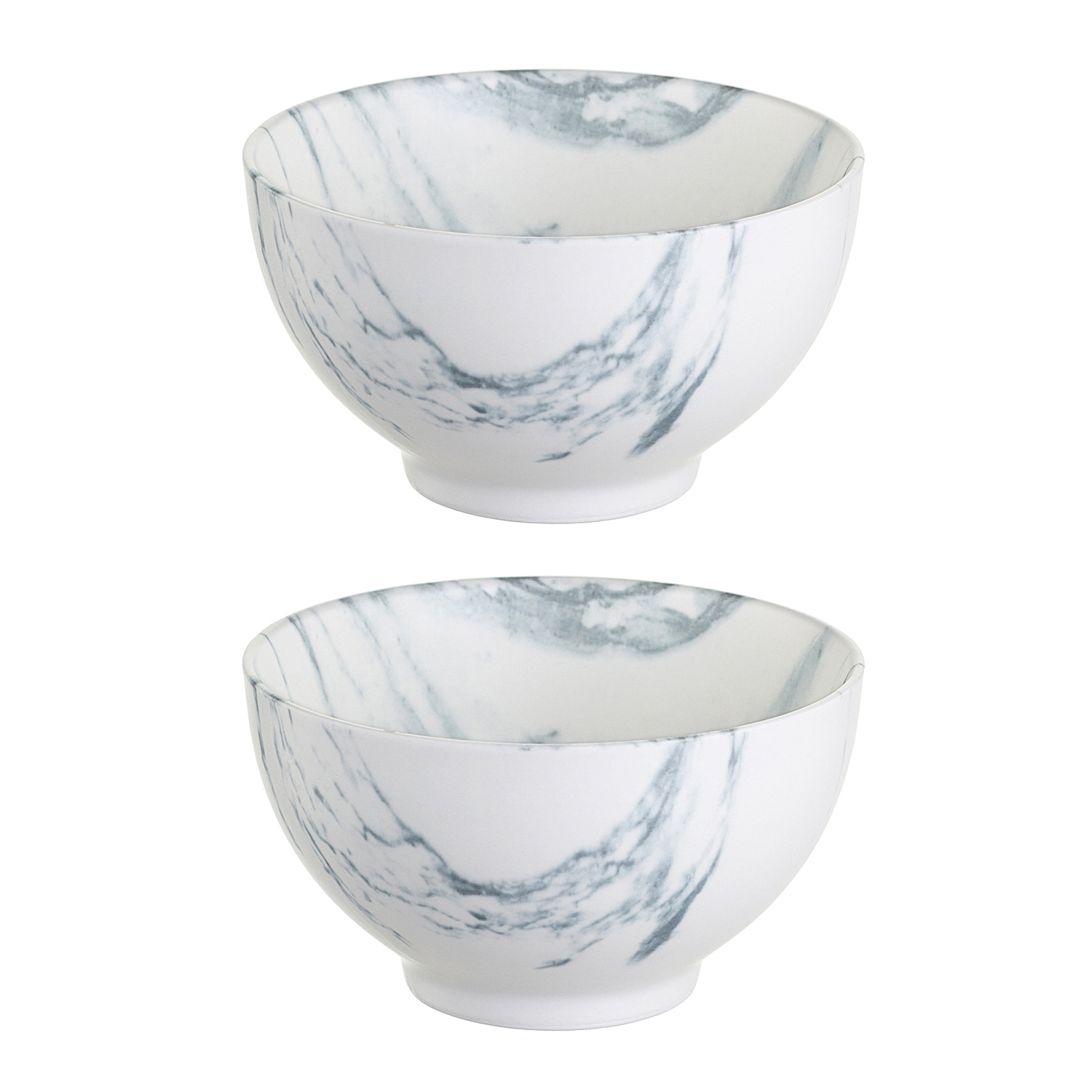 Изображение товара Набор салатников 2 шт Liberty Jones Marble 12x9 см фарфор цвет белый