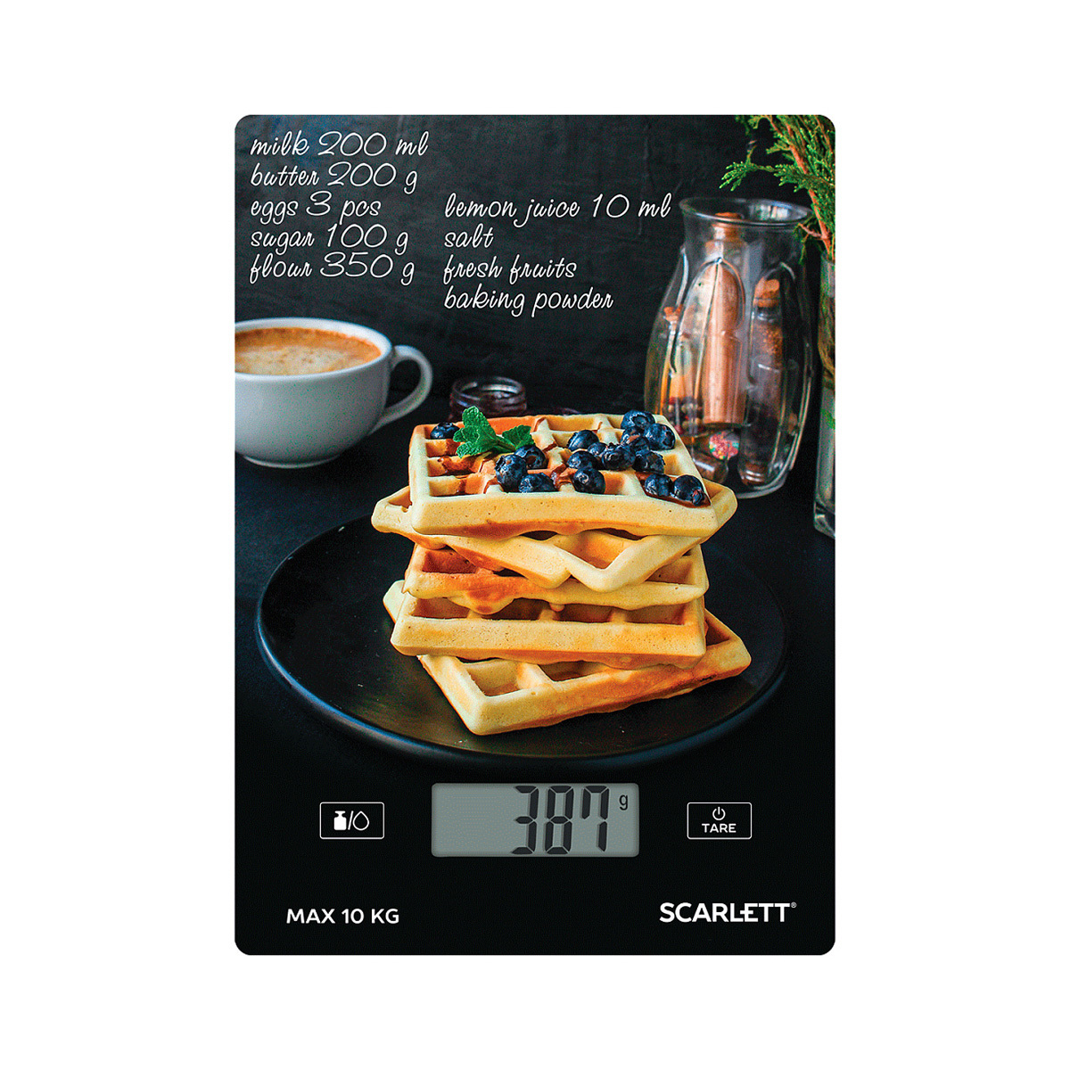 Изображение товара Электронные кухонные весы Scarlett 255757 для точного взвешивания продуктов питания
