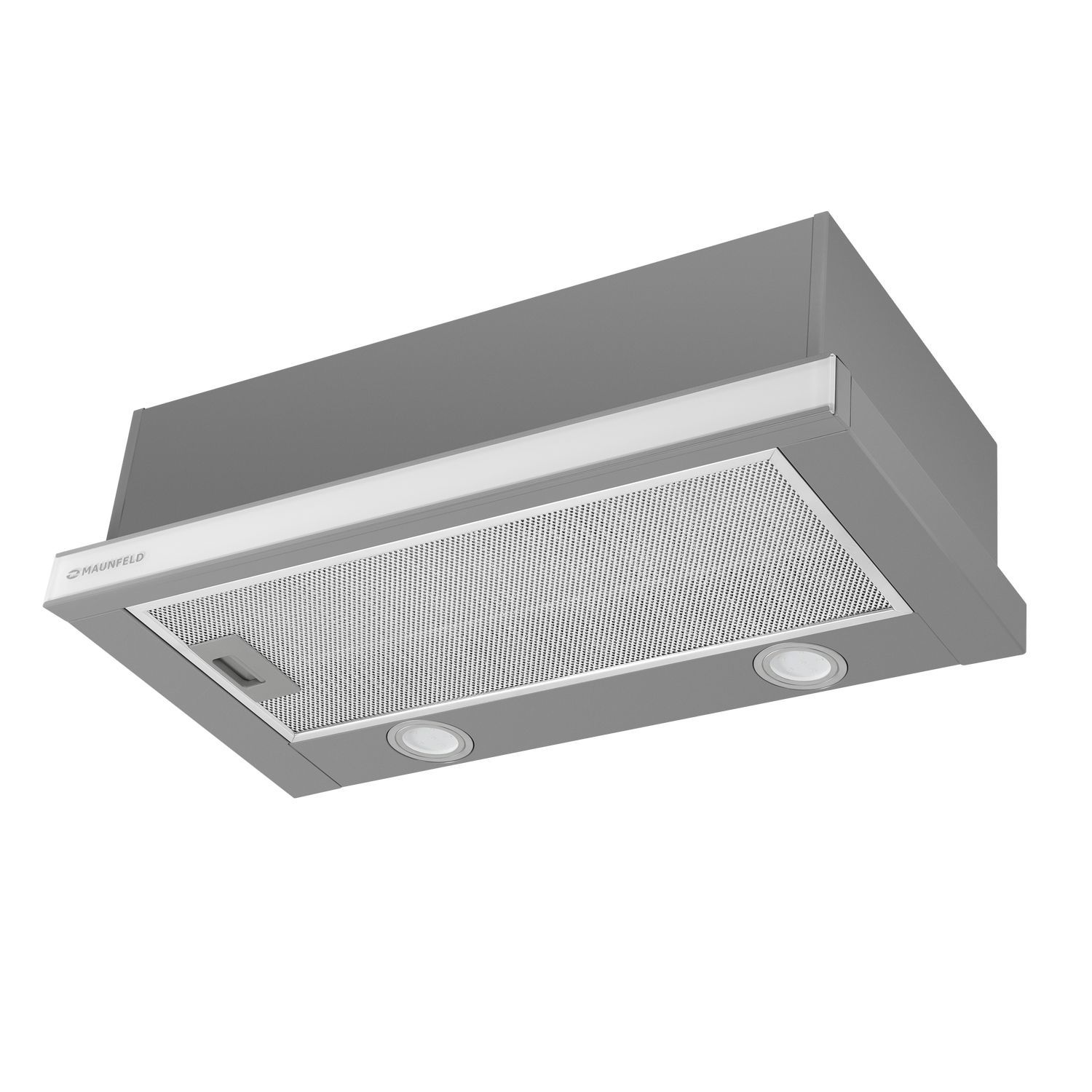 Изображение товара Встраиваемая вытяжка Maunfeld VSQ 60 INOX/GLASS 60 см серебристая для кухни