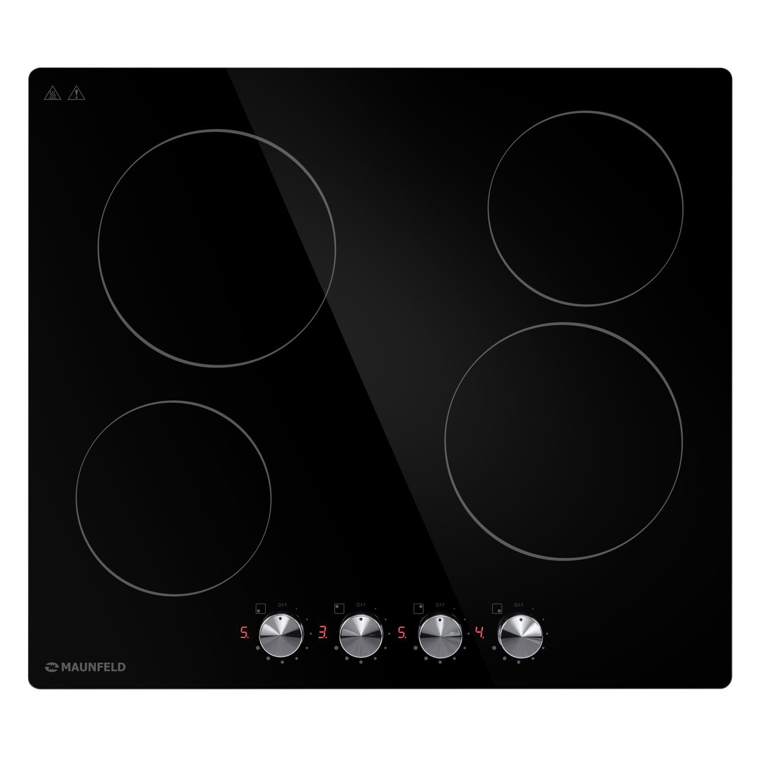 Изображение товара Электрическая варочная панель Maunfeld CVCE594MBK 59 см 4 конфорки черный