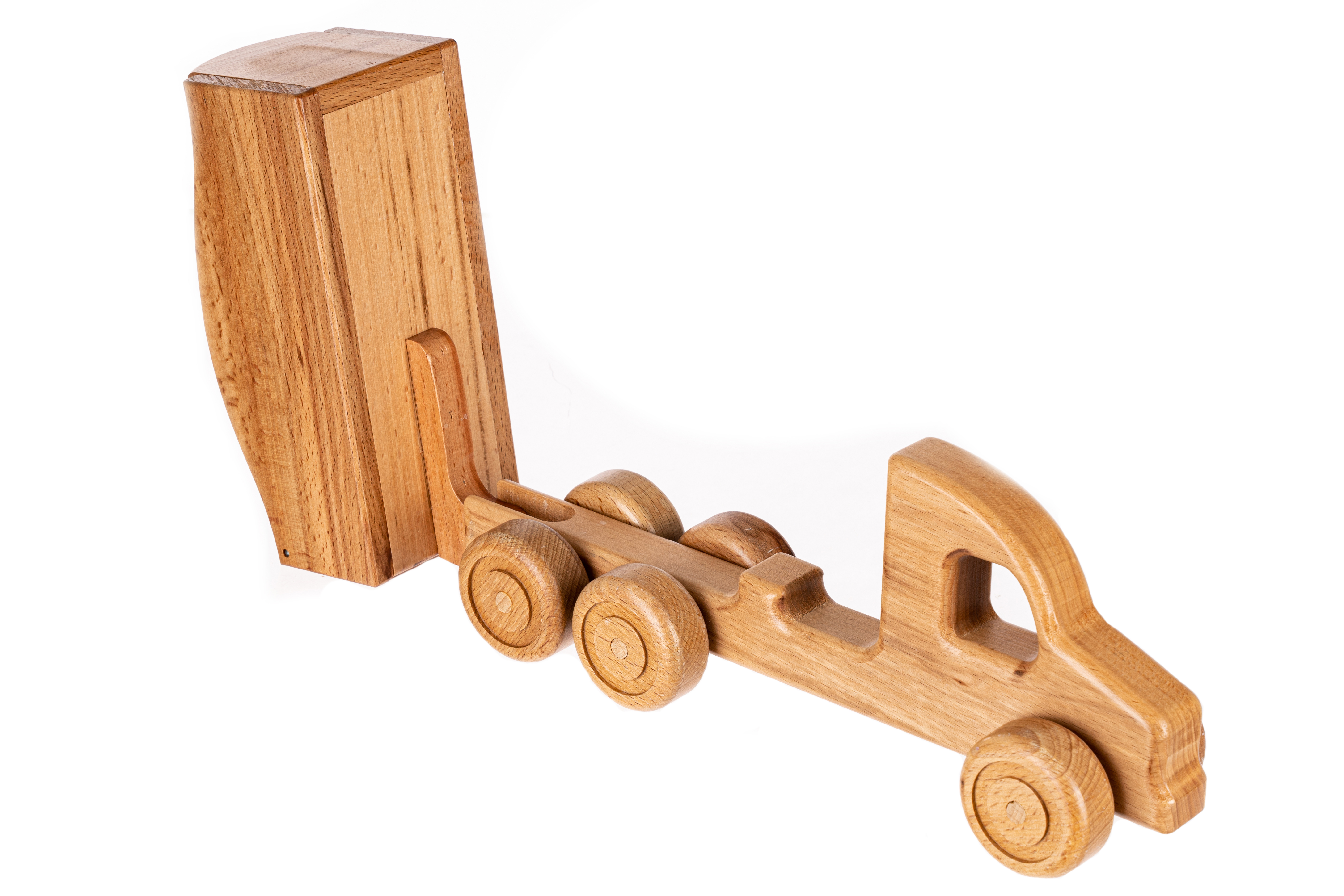 Изображение товара Декоративный предмет для детской "Самосвал" из массива бука