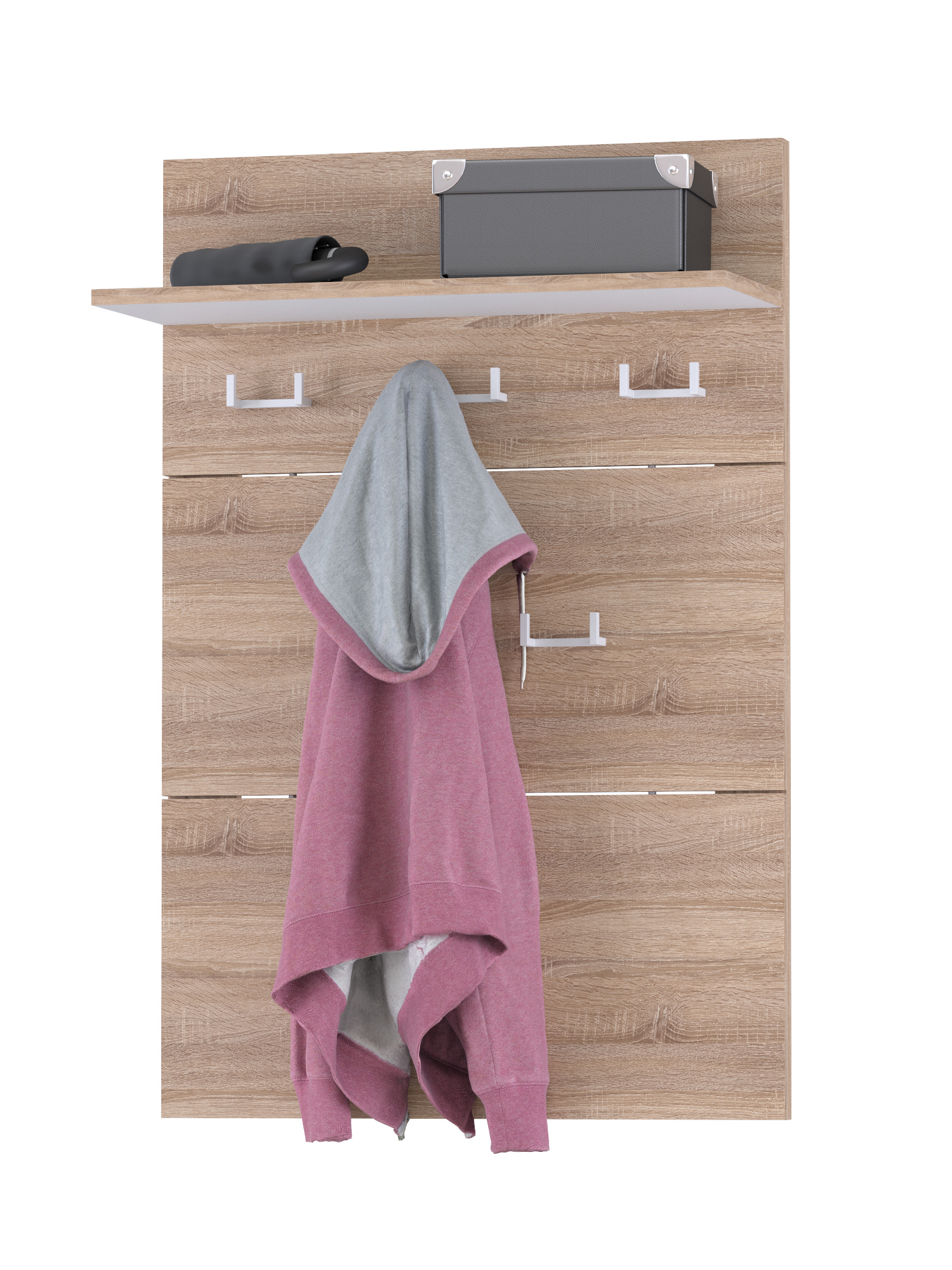 Изображение товара Вешалка для верхней одежды Моби Куба 10.122 65x97x25 см цвет дуб сонома