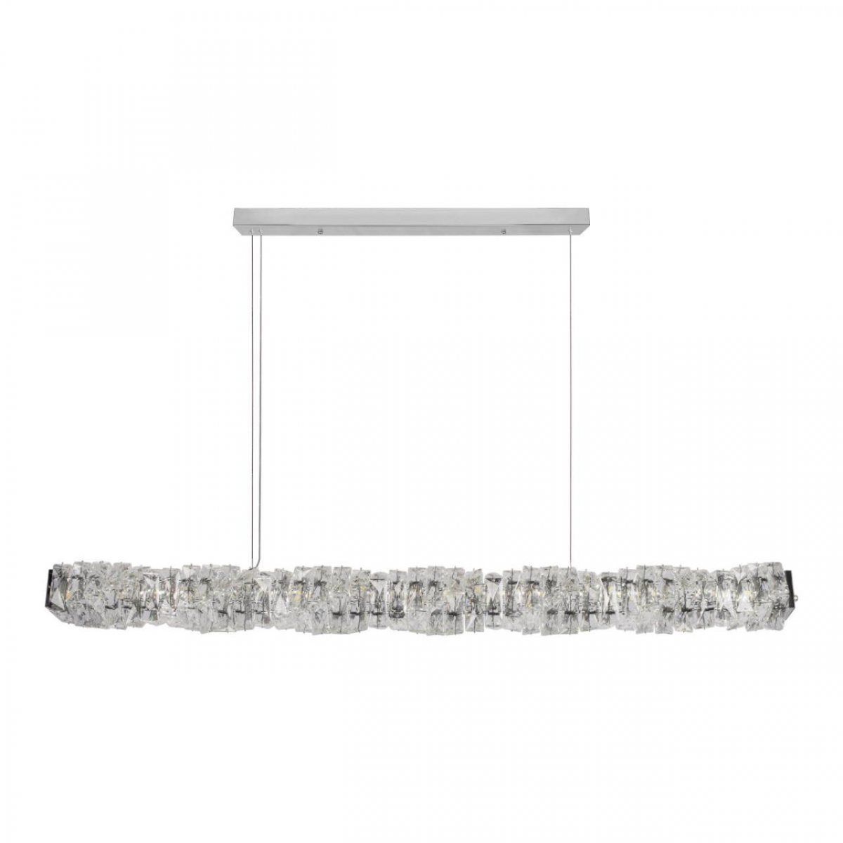 Изображение товара Подвесной хрустальный светильник Rivoli Elisa 3054-304 4xE14 современный стиль Хром Испания