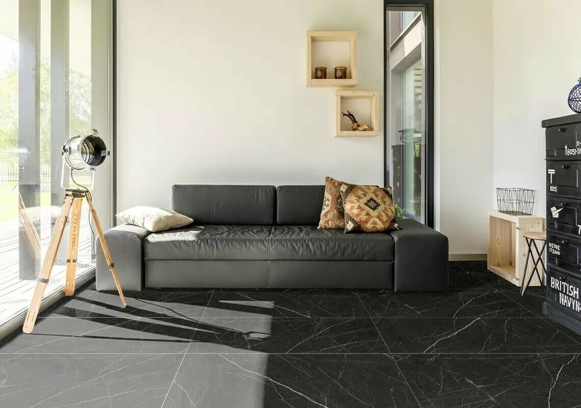 Изображение товара Керамогранит Idalgo home ID9061b081MR 600x1200мм цвет серый антрацит, цена за упаковку