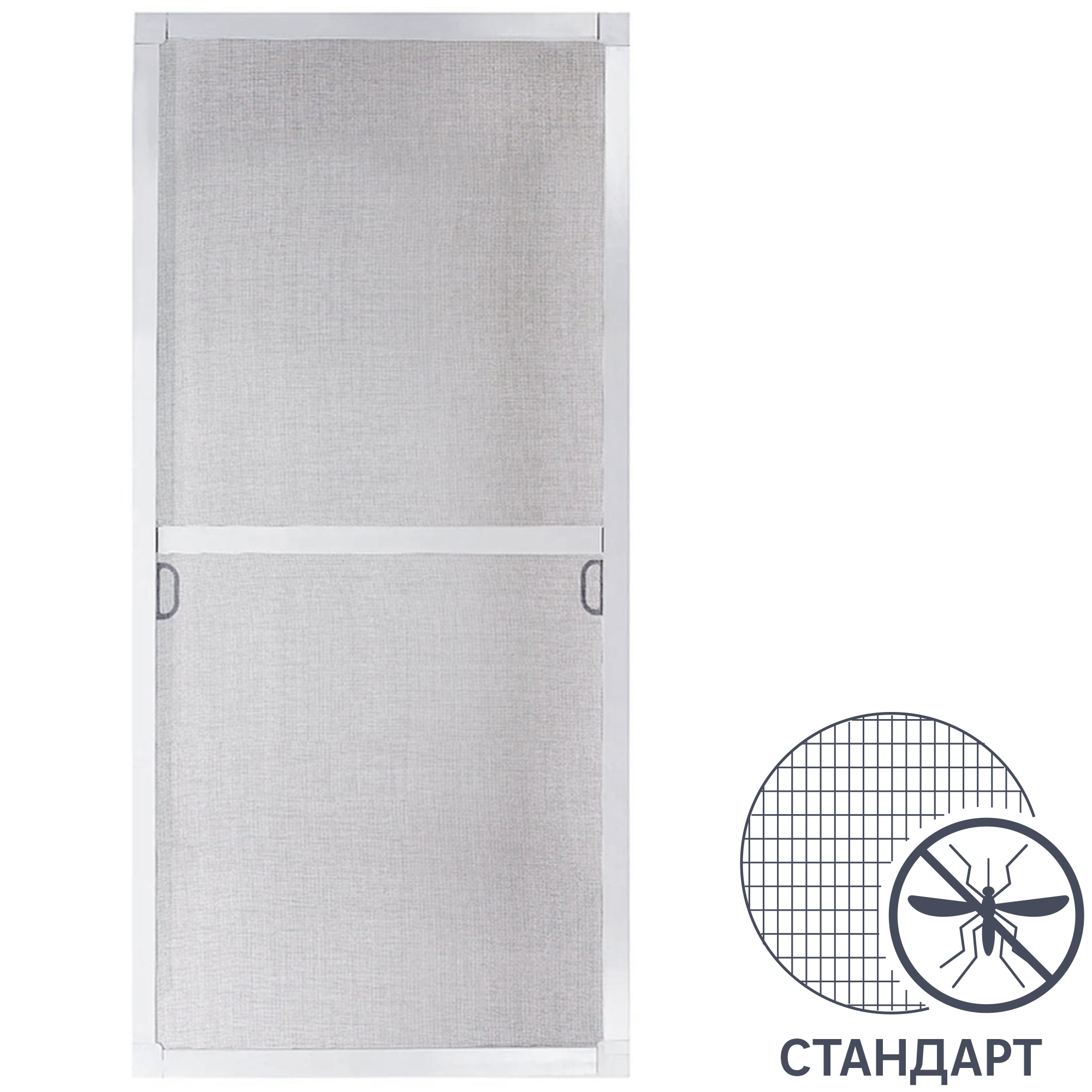 Изображение товара Москитная рамочная сетка Белый Алюминий 134x54 см