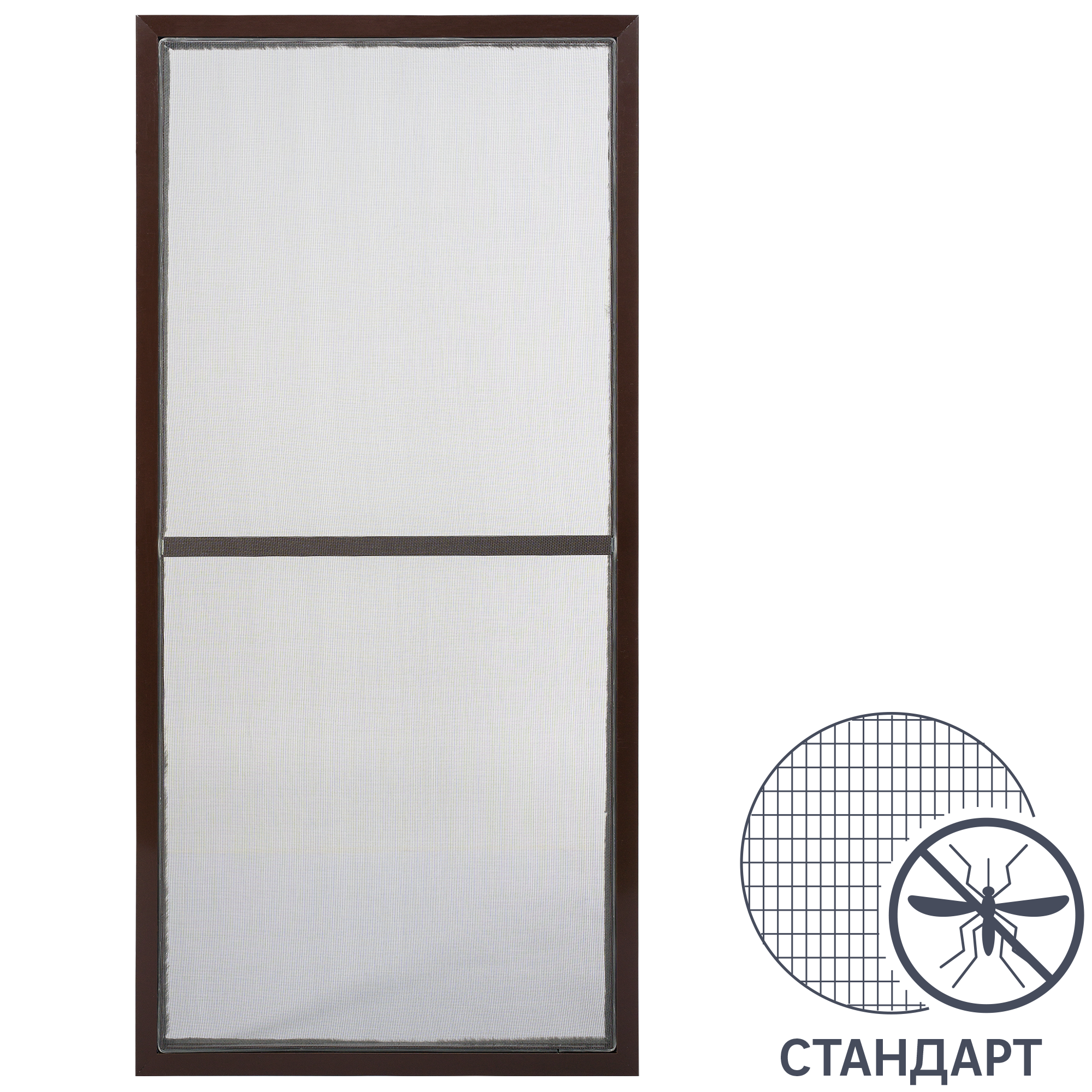 Изображение товара Рамочная москитная сетка 135x53.7 см коричневый (2 штуки)