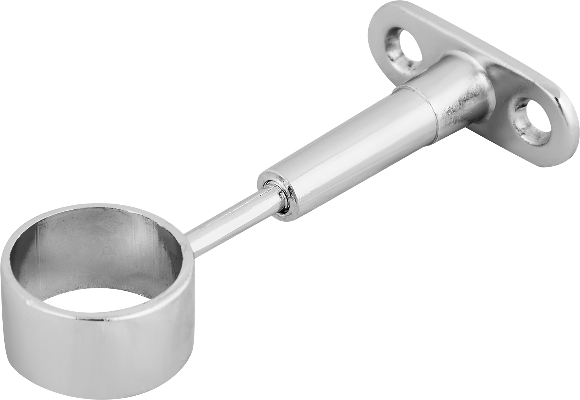 Изображение товара Держатель трубы к стене регулируемый проходной ⌀25 хром