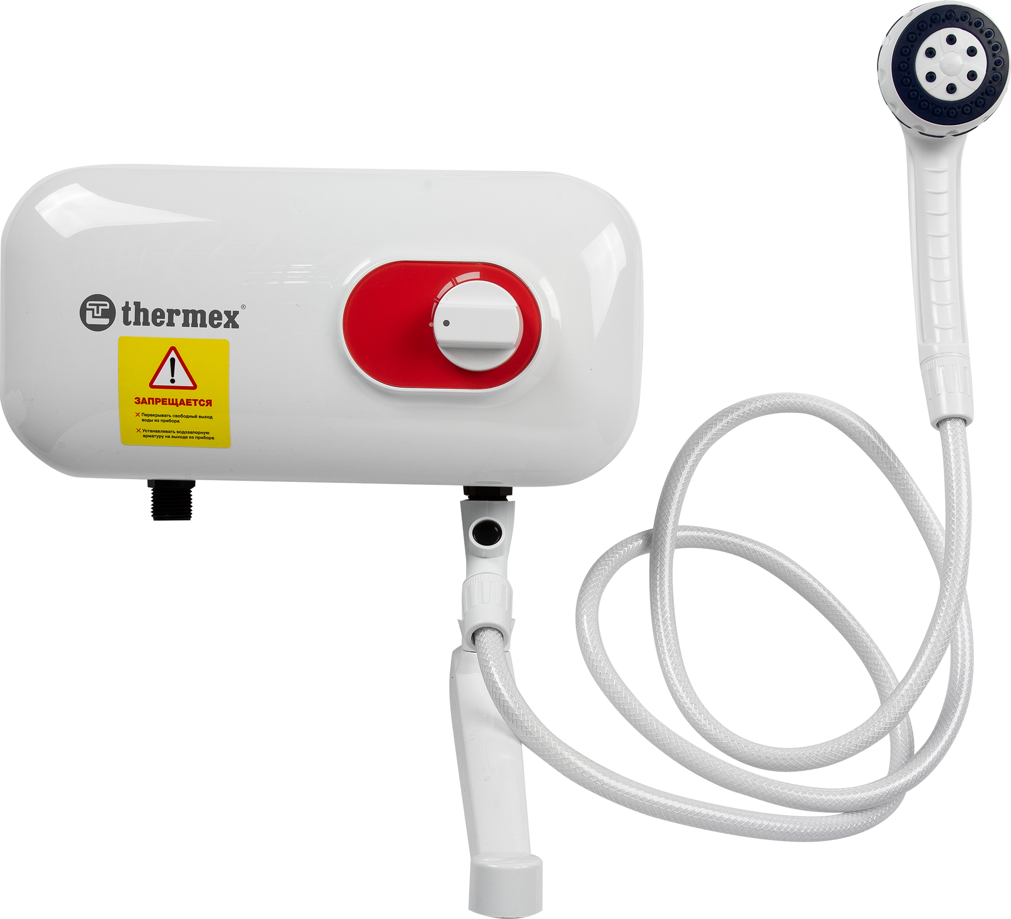 Изображение товара Проточный электрический водонагреватель Thermex Lanza 5.5 кВт белый для душа и ванной