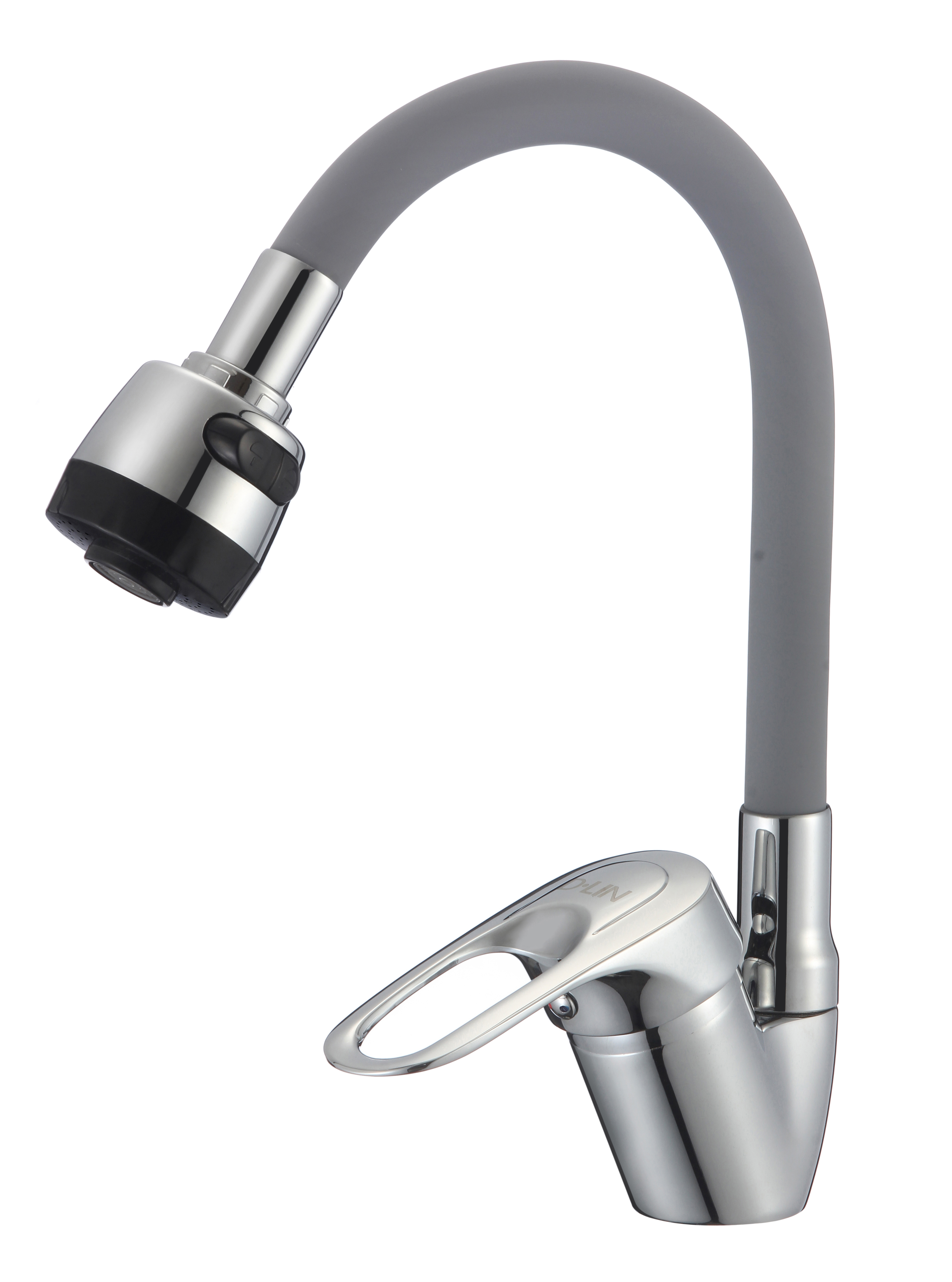 Изображение товара Смеситель для кухни однорычажный D-lin D150628-2t излив 19.2 см цвет серый