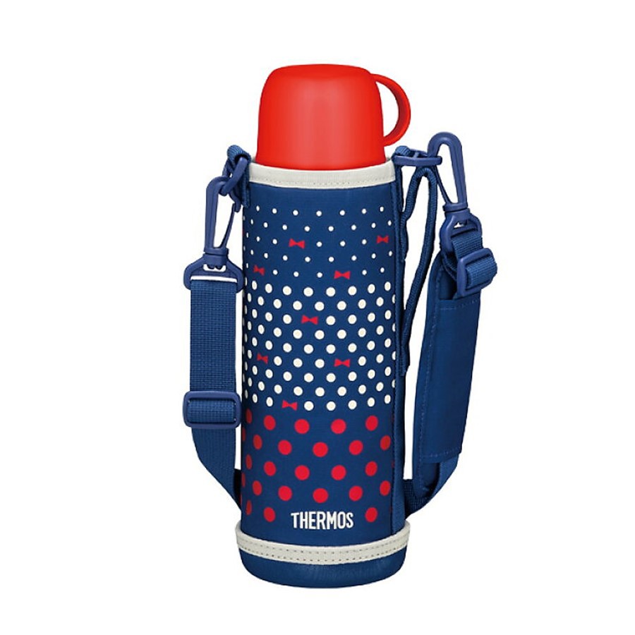 Изображение товара Термос из нержавеющей стали 1000 мл FJJ THERMOS с крышкой-пробкой и чехлом