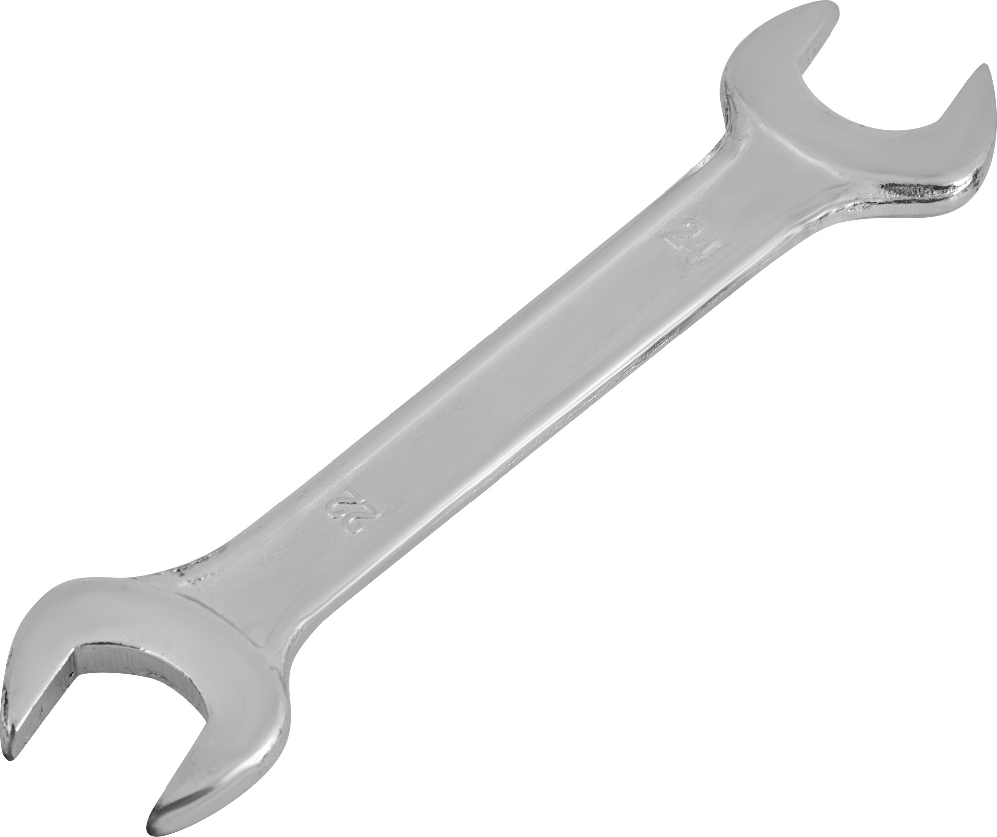 Изображение товара Ключ рожковый 3880 22x24 мм двусторонний хромированный стальной инструмент