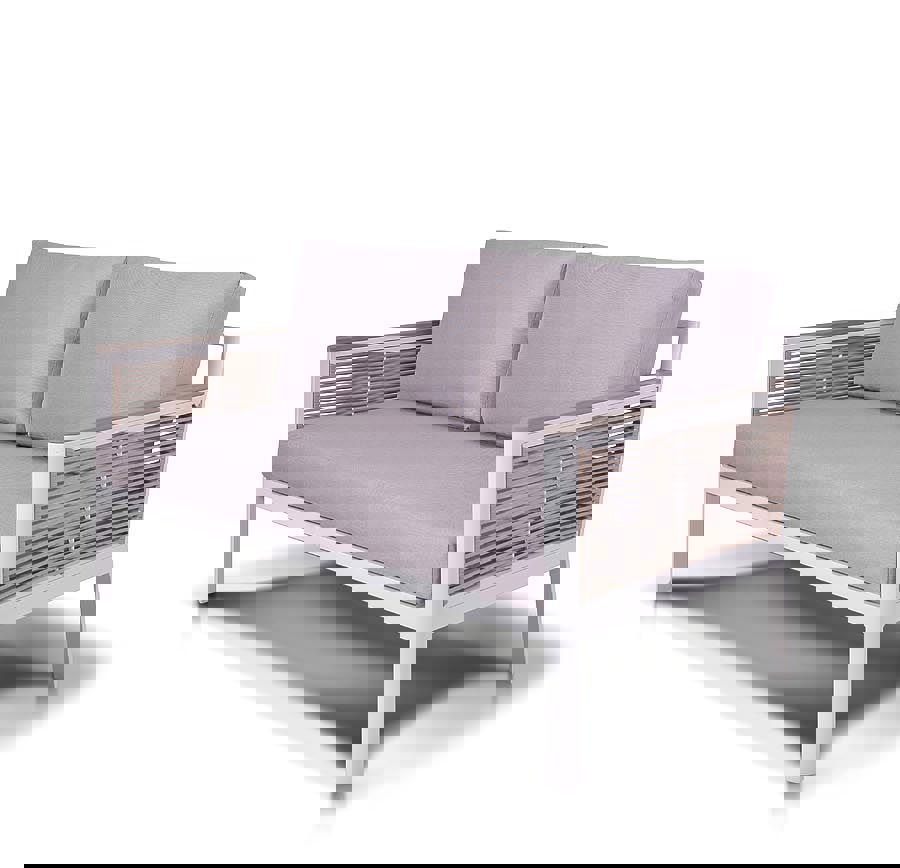 Изображение товара Диван садовый 4SIS GFS4762S Сан Ремо алюминиевый бежевый двухместный модульный