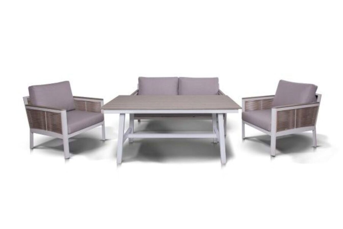 Изображение товара Садовая мебель комплект Сан Ремо 4SIS 4 места алюминий бежевый и полиэстер