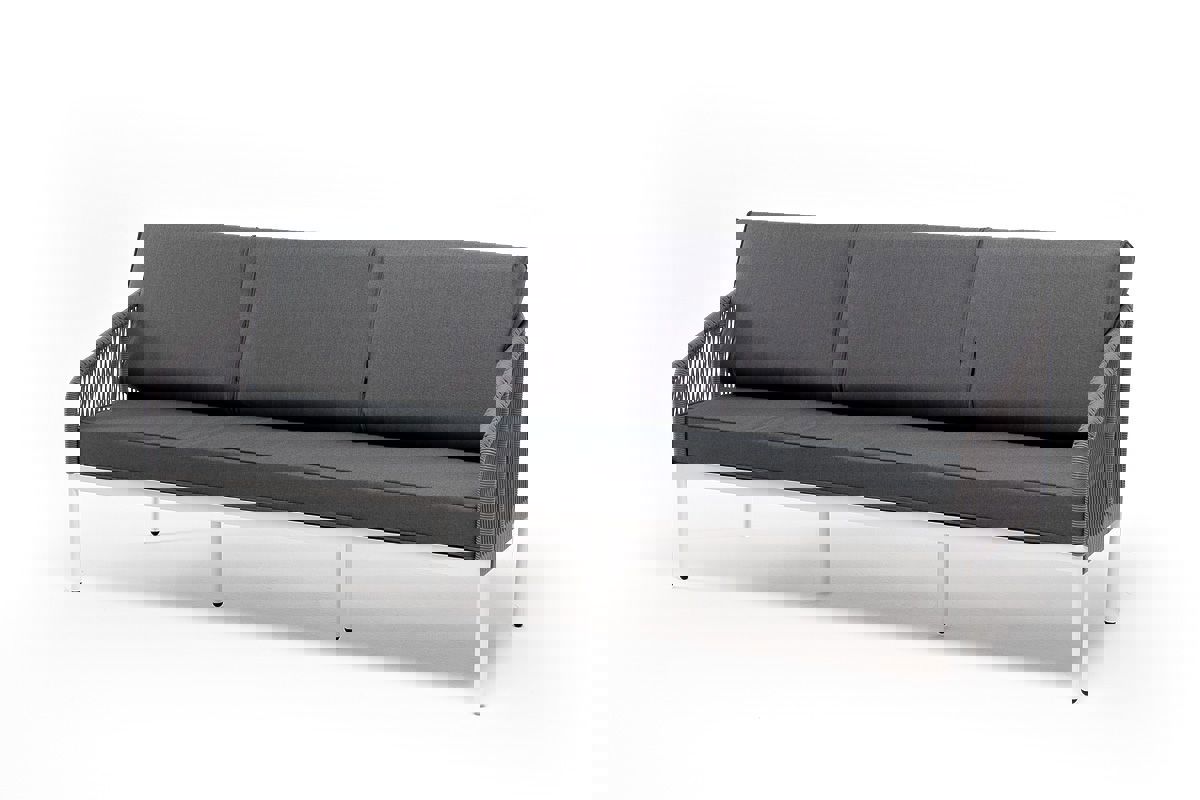 Изображение товара Диван садовый 4SIS Канны серый с подушками 168 см