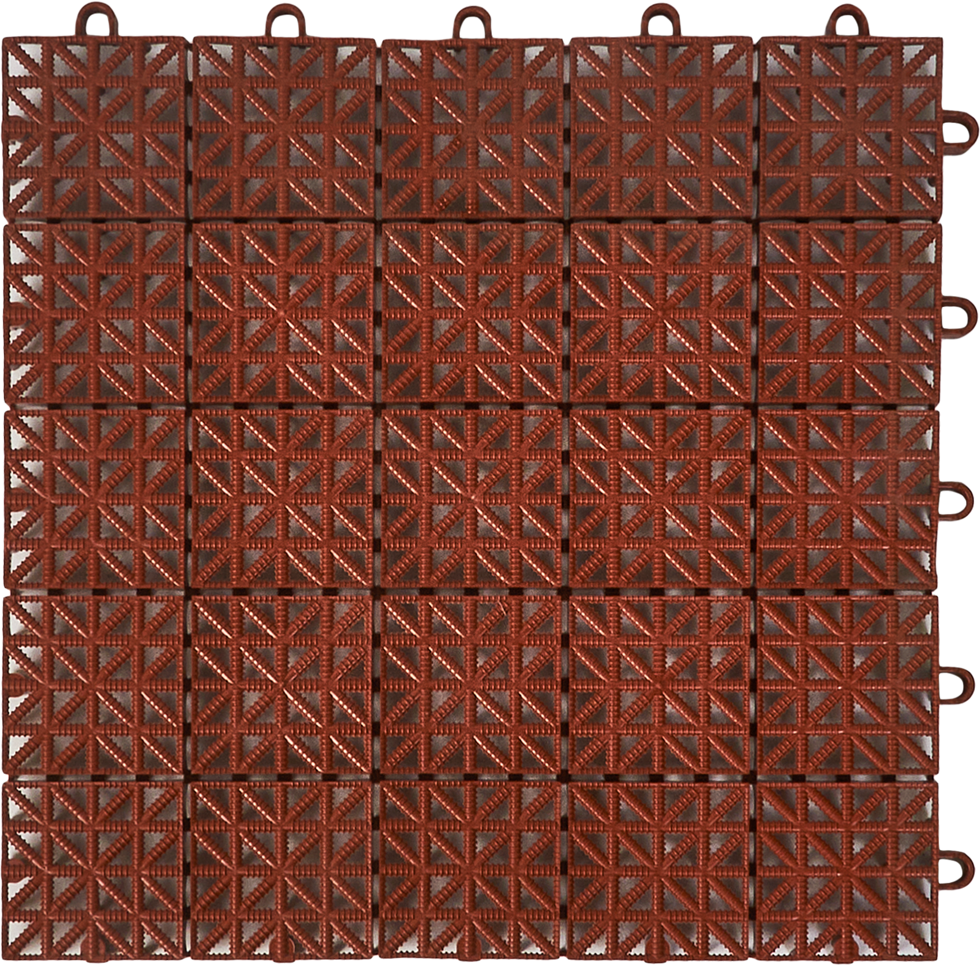 Изображение товара Покрытие садовое модульное 33x33x1.6 см 9 шт 1 м² цвет коричневый