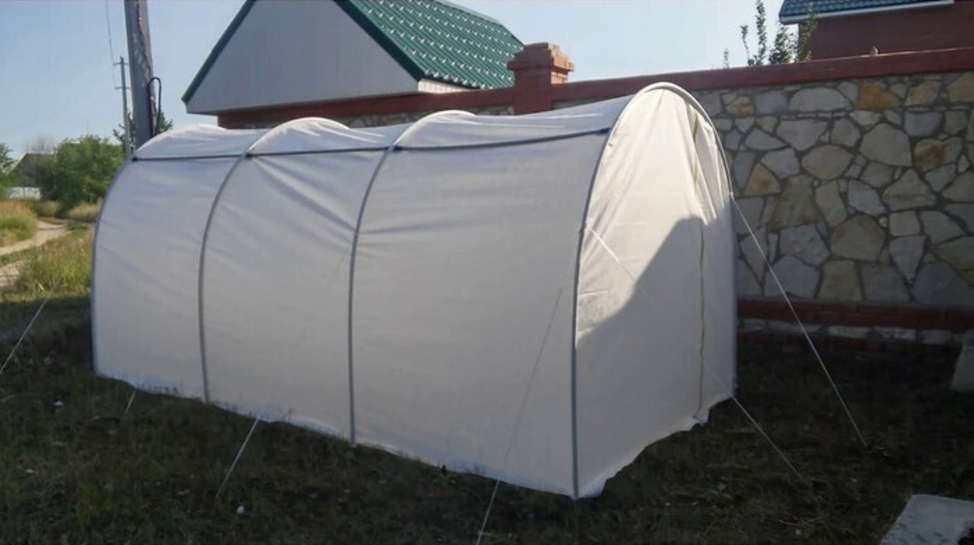 Парник разборный стальной Лето Великан 4.5 x 2x1.9 м 80 г/кв.м ️ купить ...
