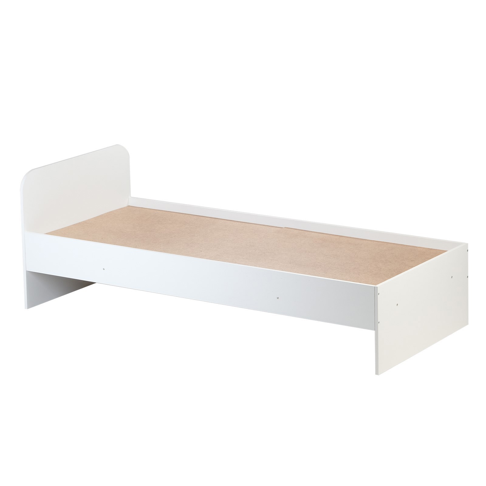 Изображение товара Кровать Клик мебель Арма 80x200 см из ЛДСП белого цвета современный дизайн