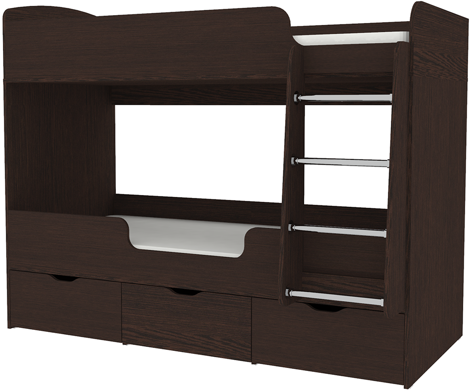 Изображение товара Кровать Кариви Малыш двойняшка 80x180 венге