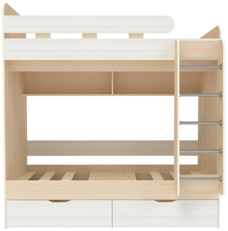 Изображение товара Кровать чердак Юниор 5 для детей с полкой и ящиками