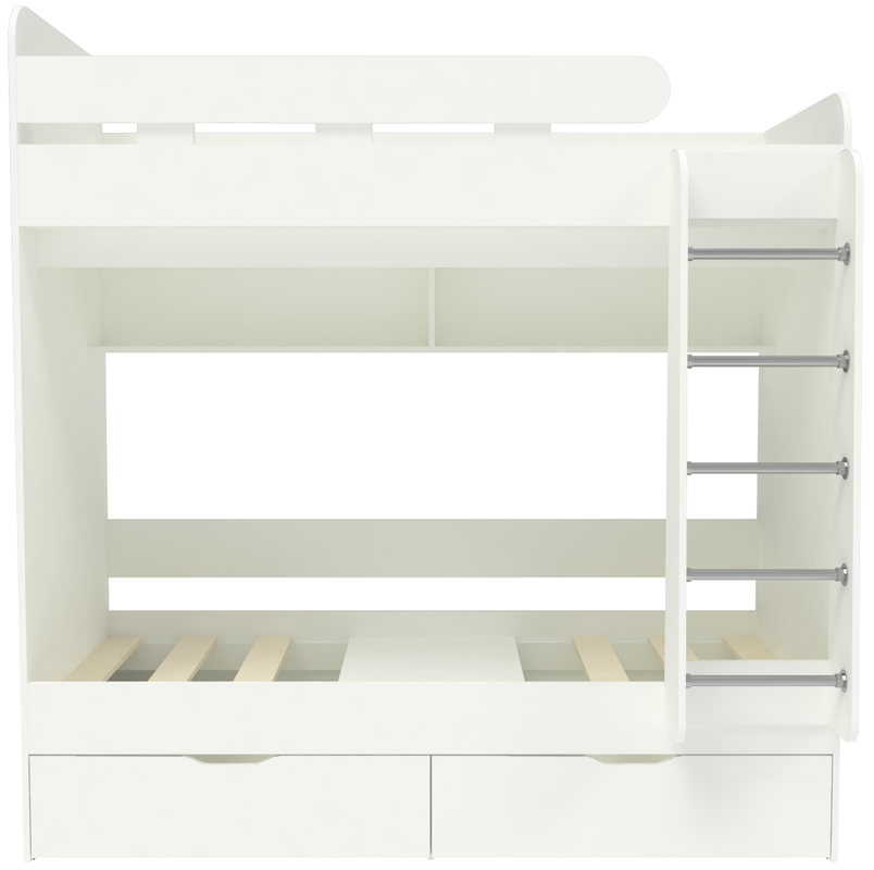 Изображение товара Кровать чердак КАРИВИ Юниор 5 80x190 см белая