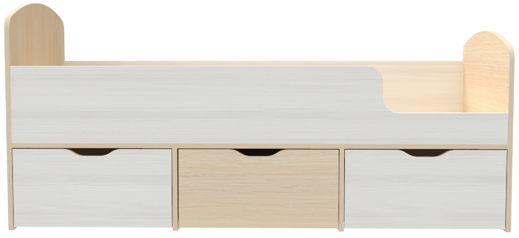 Изображение товара Детская кровать Кариви Малыш мини 163x70 см безопасная и функциональная