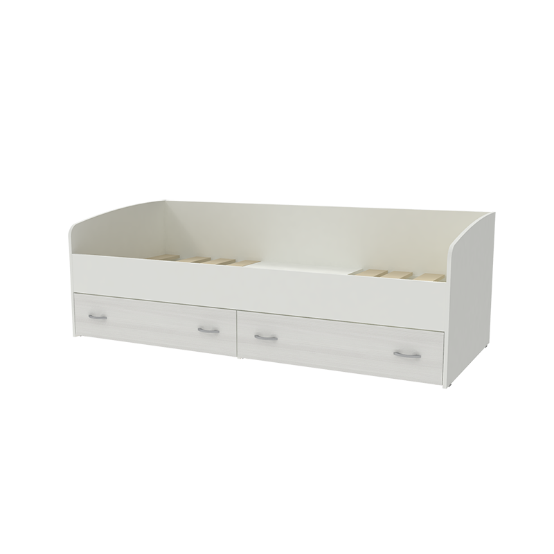 Изображение товара Детская кровать Кариви Юта нижняя 193x83 см белая с ламинированной ДСП