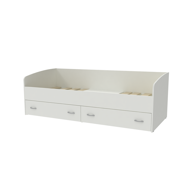 Изображение товара Детская кровать Кариви Юта 193x65x83 см белая с безопасной защитой