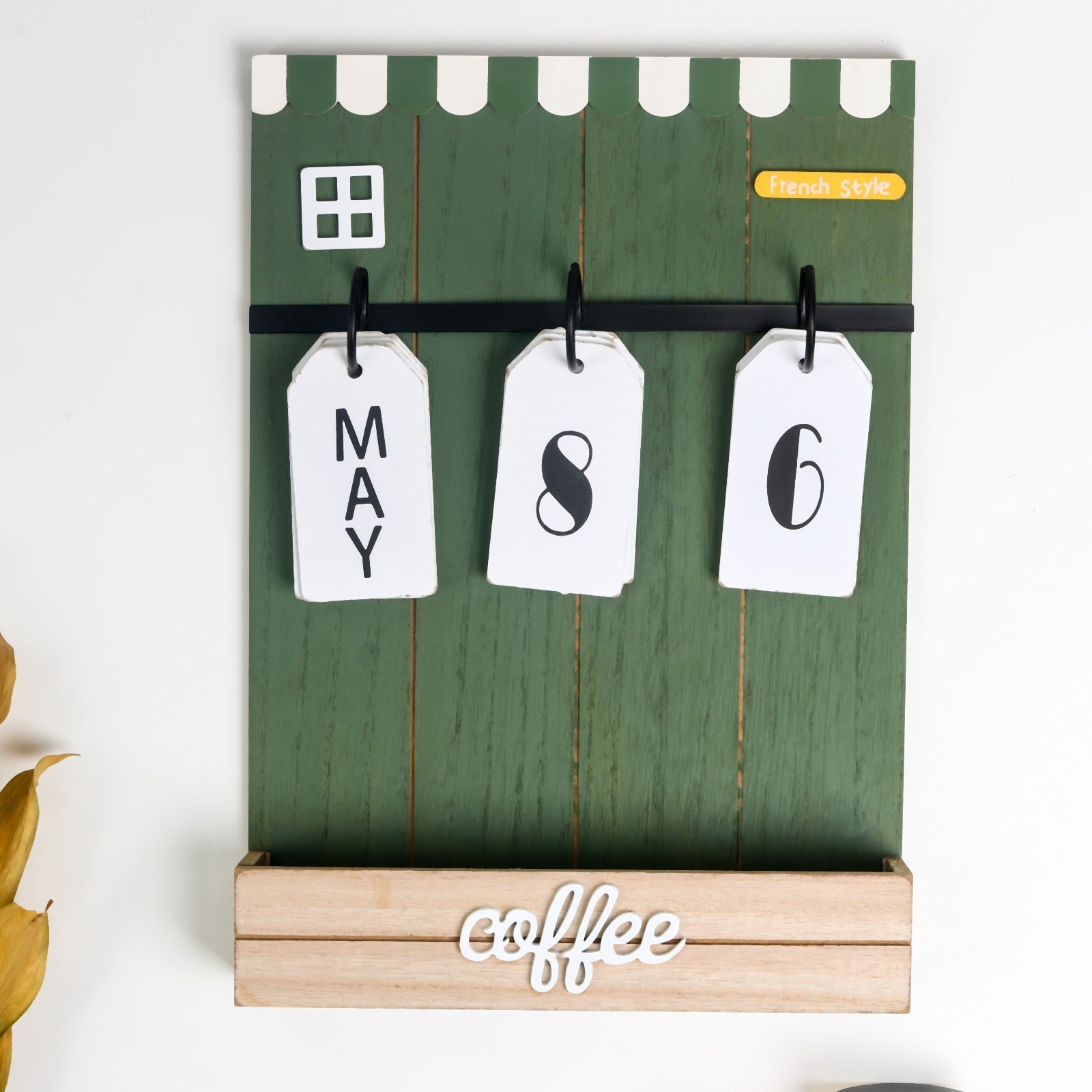 Изображение товара Панно настенное с полочкой и календарём "Оконце" 34х24х4.5 см