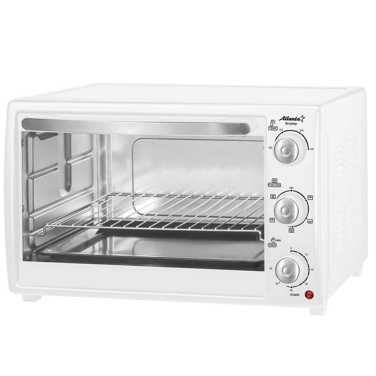 Изображение товара Электрическая печь Atlanta ATH-1407 с объемом 30 литров, конвекцией и регулятором температуры
