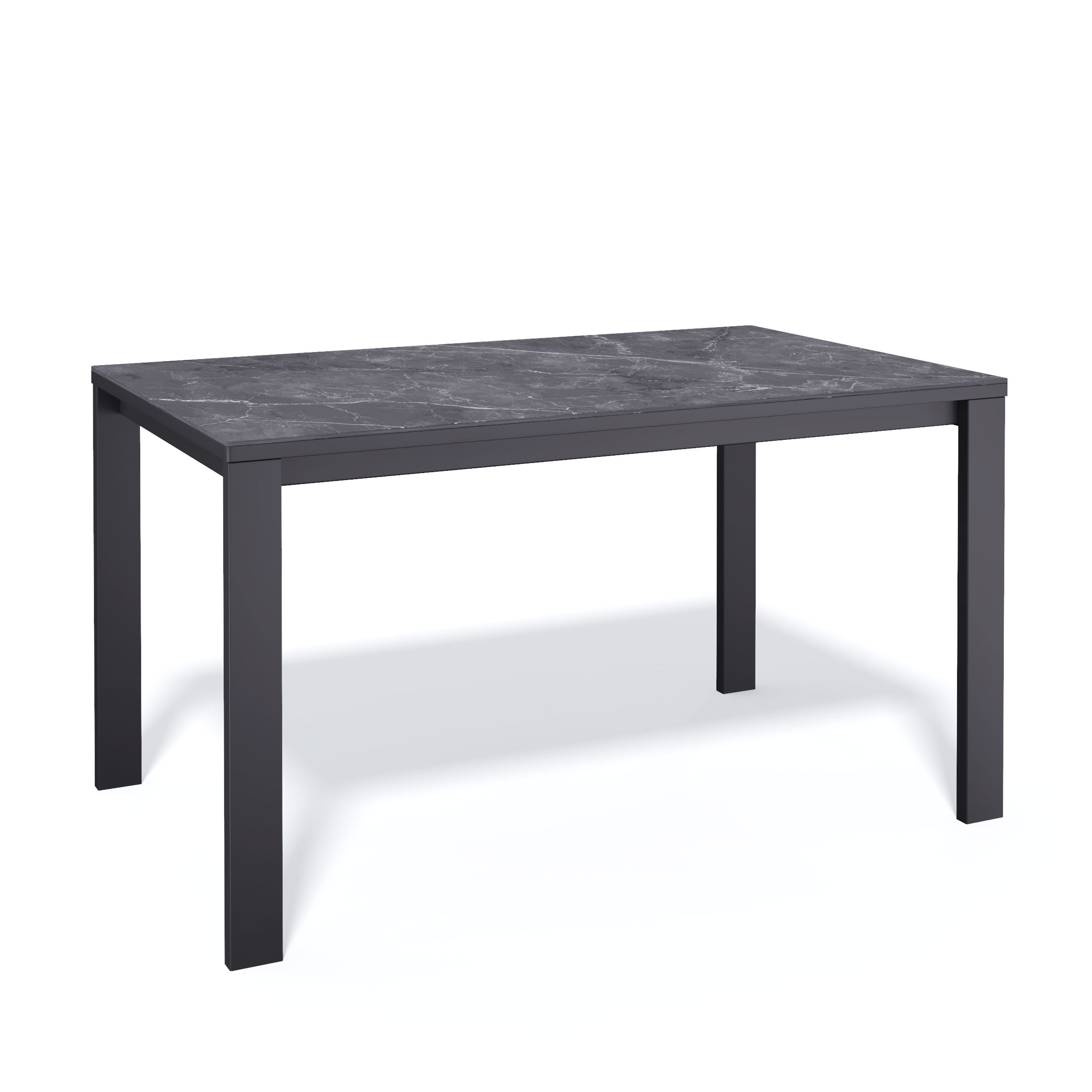 Изображение товара Кухонный стол прямоугольный Kenner 325046 130-185x85x76 см керамика цвет черный